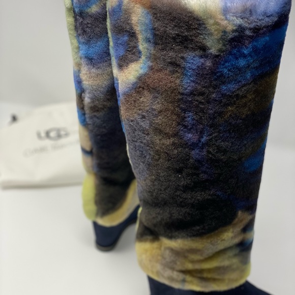 UGG Women's X Claire Tabouret Fluff Boot Suede - Picture 6 of 9